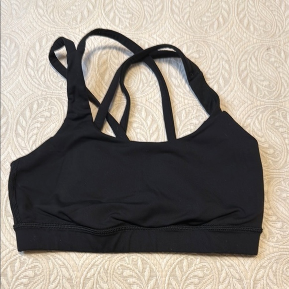 Lululemon Women's Black Strappy Sports Bra